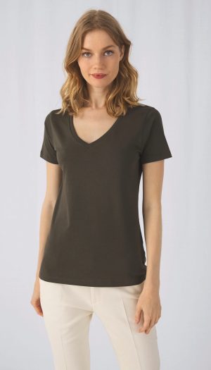 T-shirt Organic Inspire col V Femme