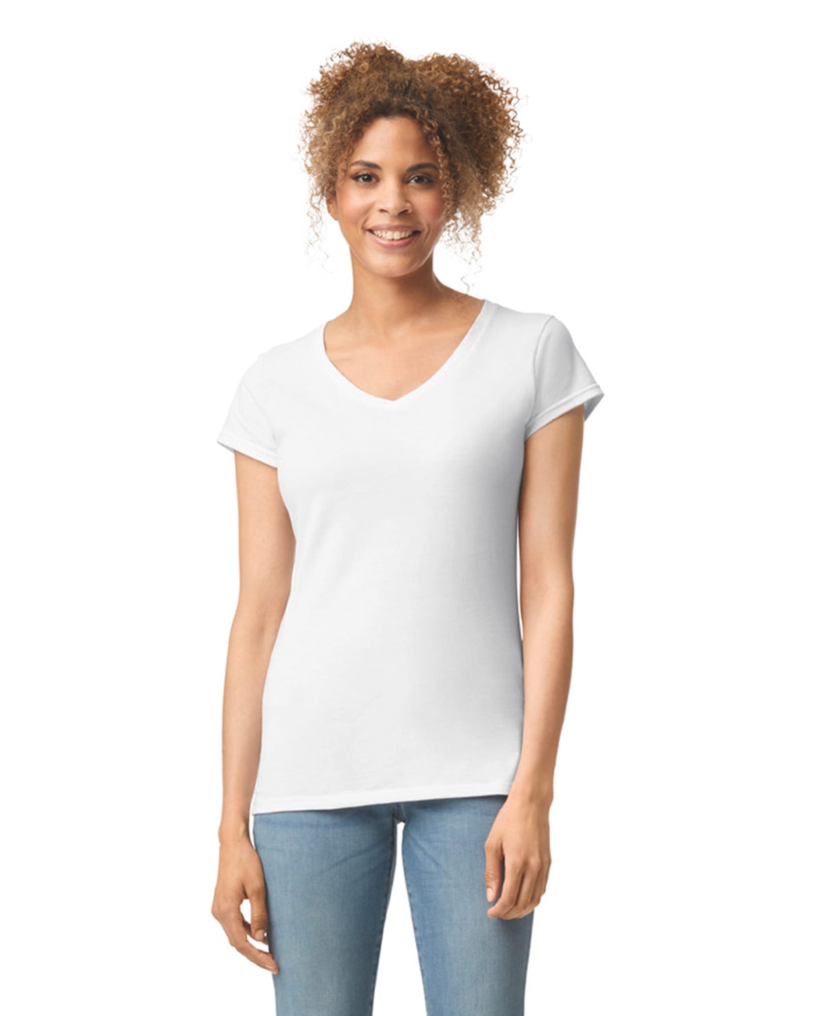 T-shirt femme col v Softstyle – Image 10