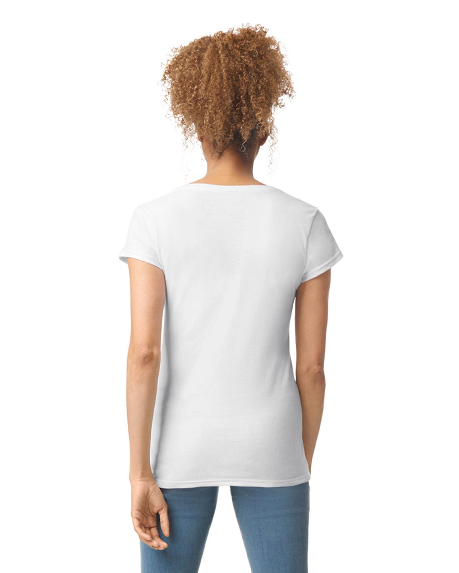 T-shirt femme col v Softstyle – Image 7