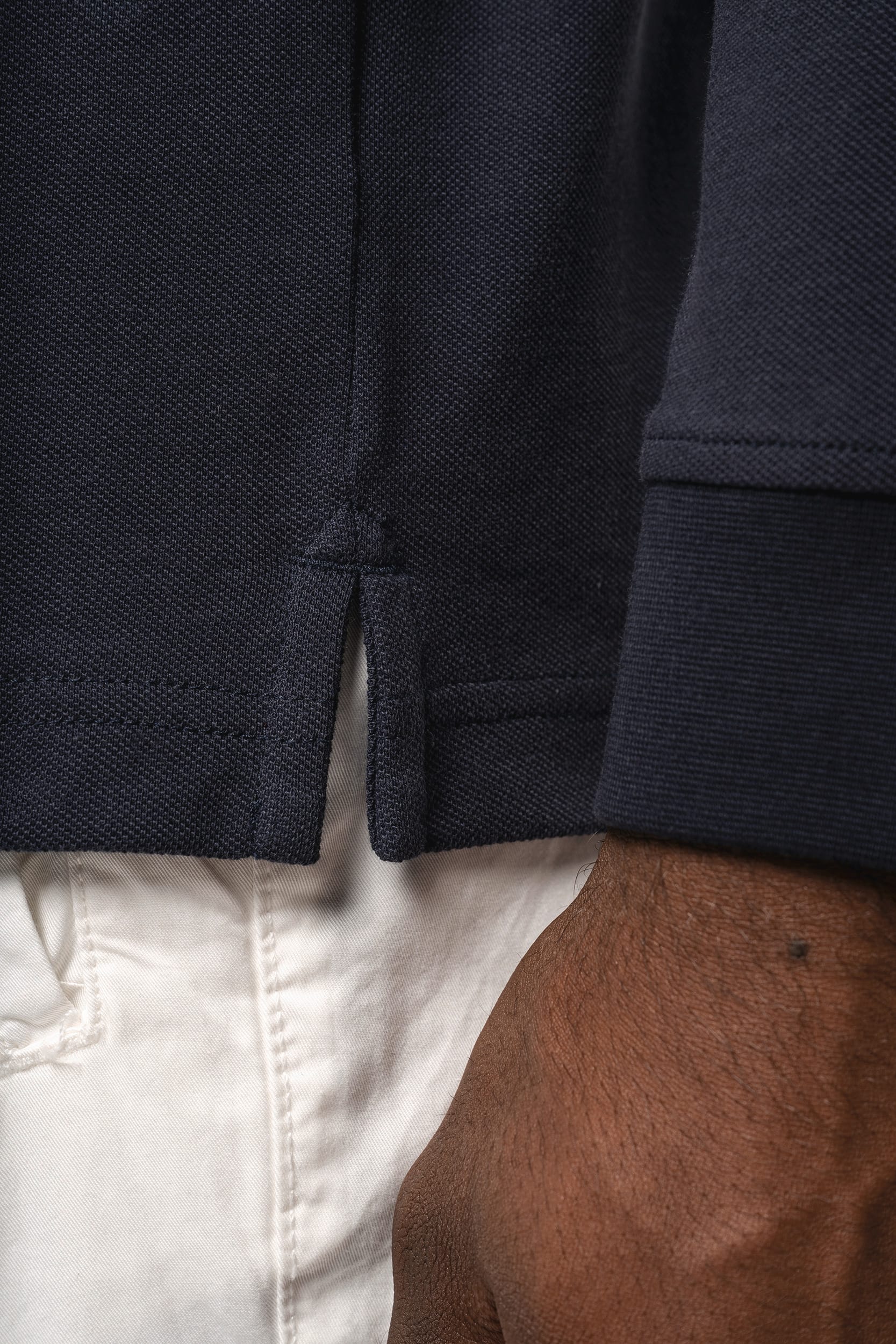 Polo piqué manches longues Bio180 homme – Image 4