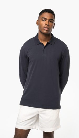 Polo piqué manches longues Bio180 homme