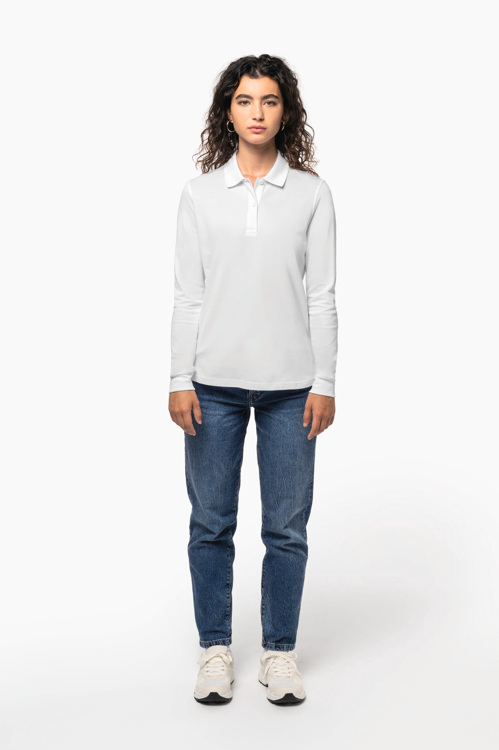 Polo piqué manches longues Bio180 femme – Image 5