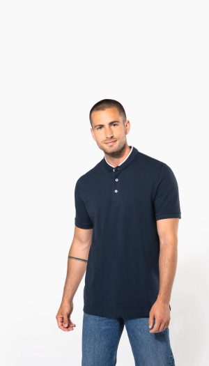 Polo col mao manches courtes homme