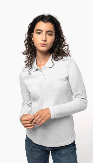 Polo manches longues femme