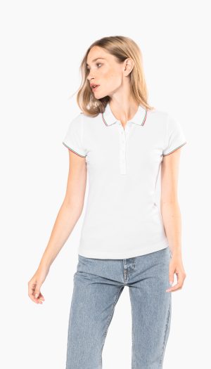 Polo manches courtes femme