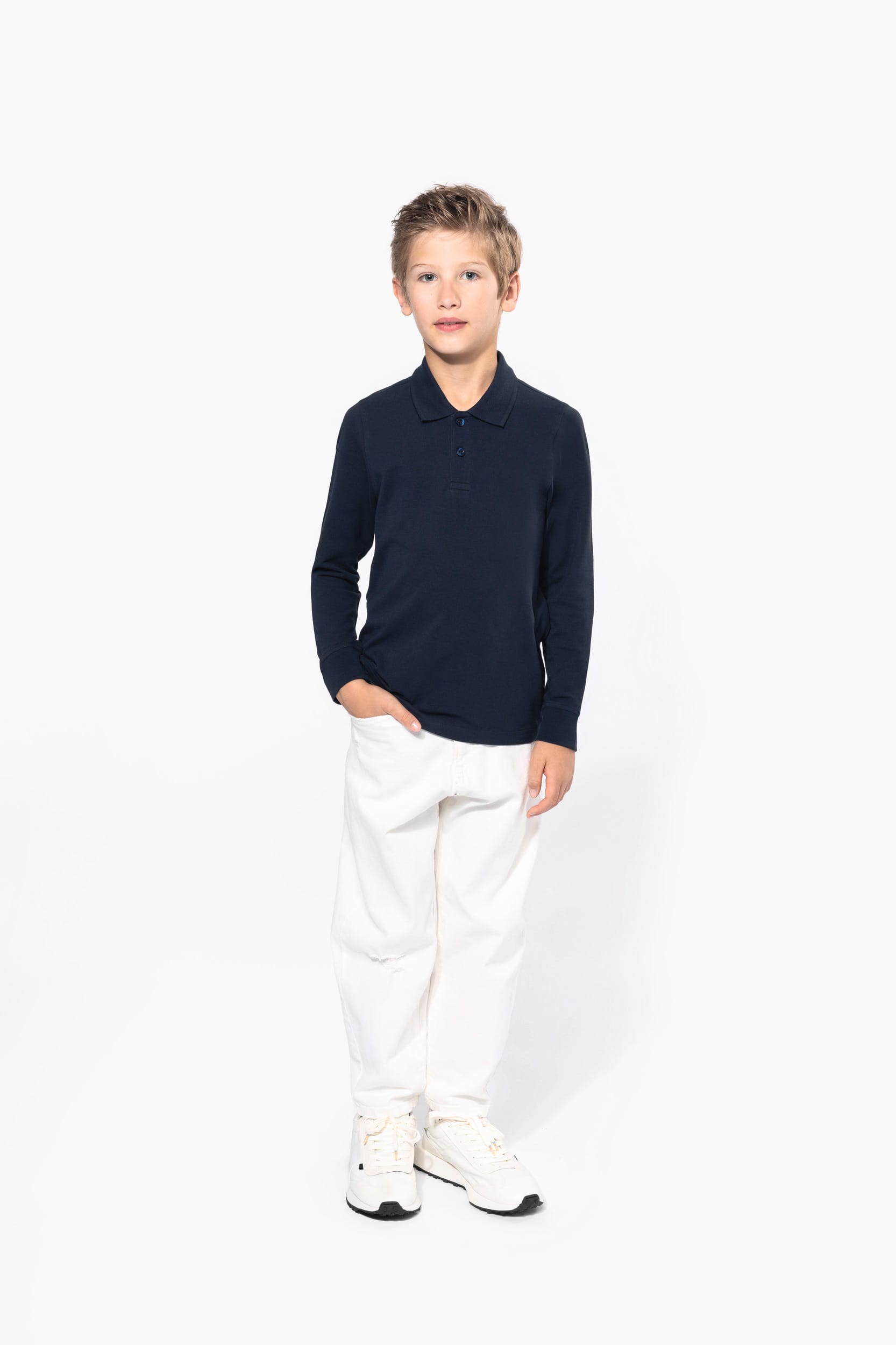 Polo manches longues enfant – Image 10