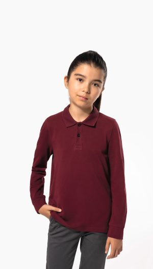 Polo manches longues enfant