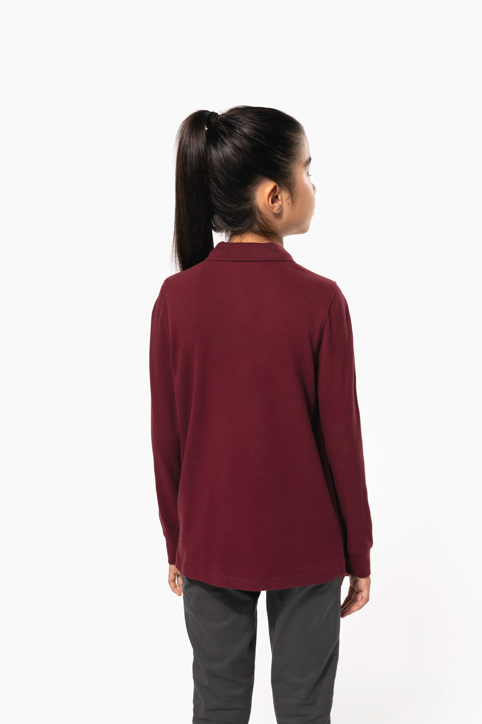 Polo manches longues enfant – Image 2