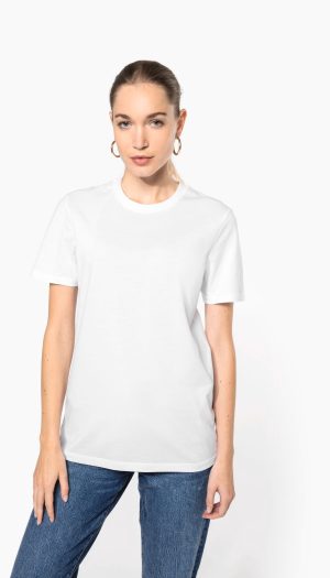 T-shirt col rond manches courtes unisexe