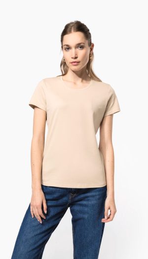T-shirt col rond manches courtes femme