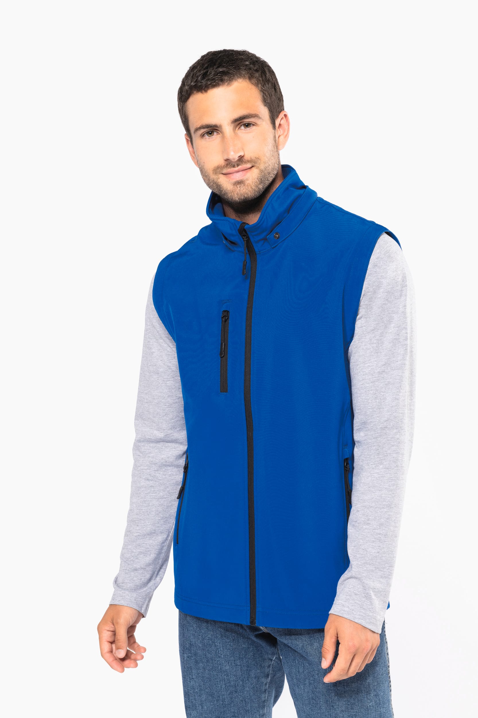 Veste Softshell 3 couches à capuche avec manches amovibles unisexe – Image 5