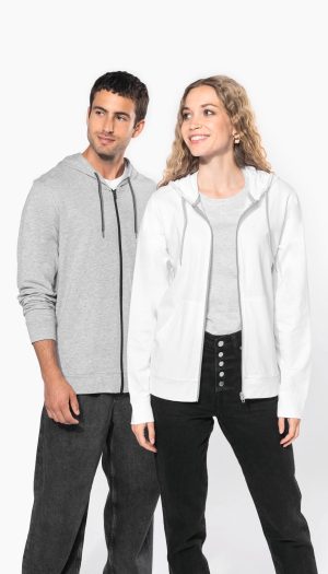 Veste coton légère à capuche