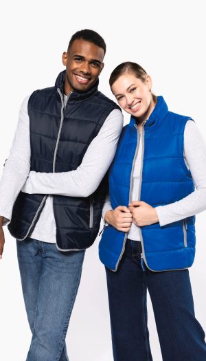 Bodywarmer matelassé unisexe