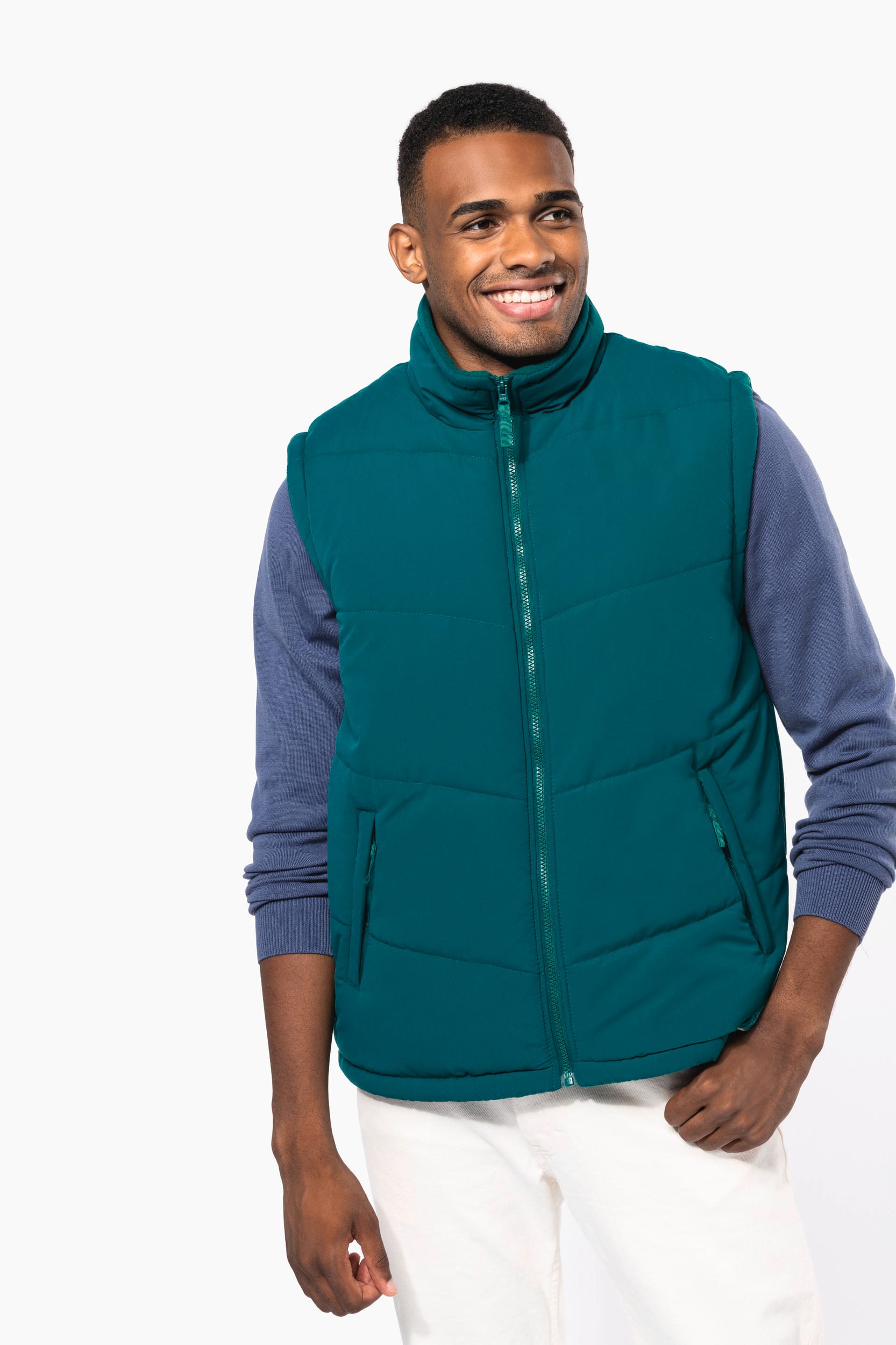 Bodywarmer doublé polaire unisexe – Image 2