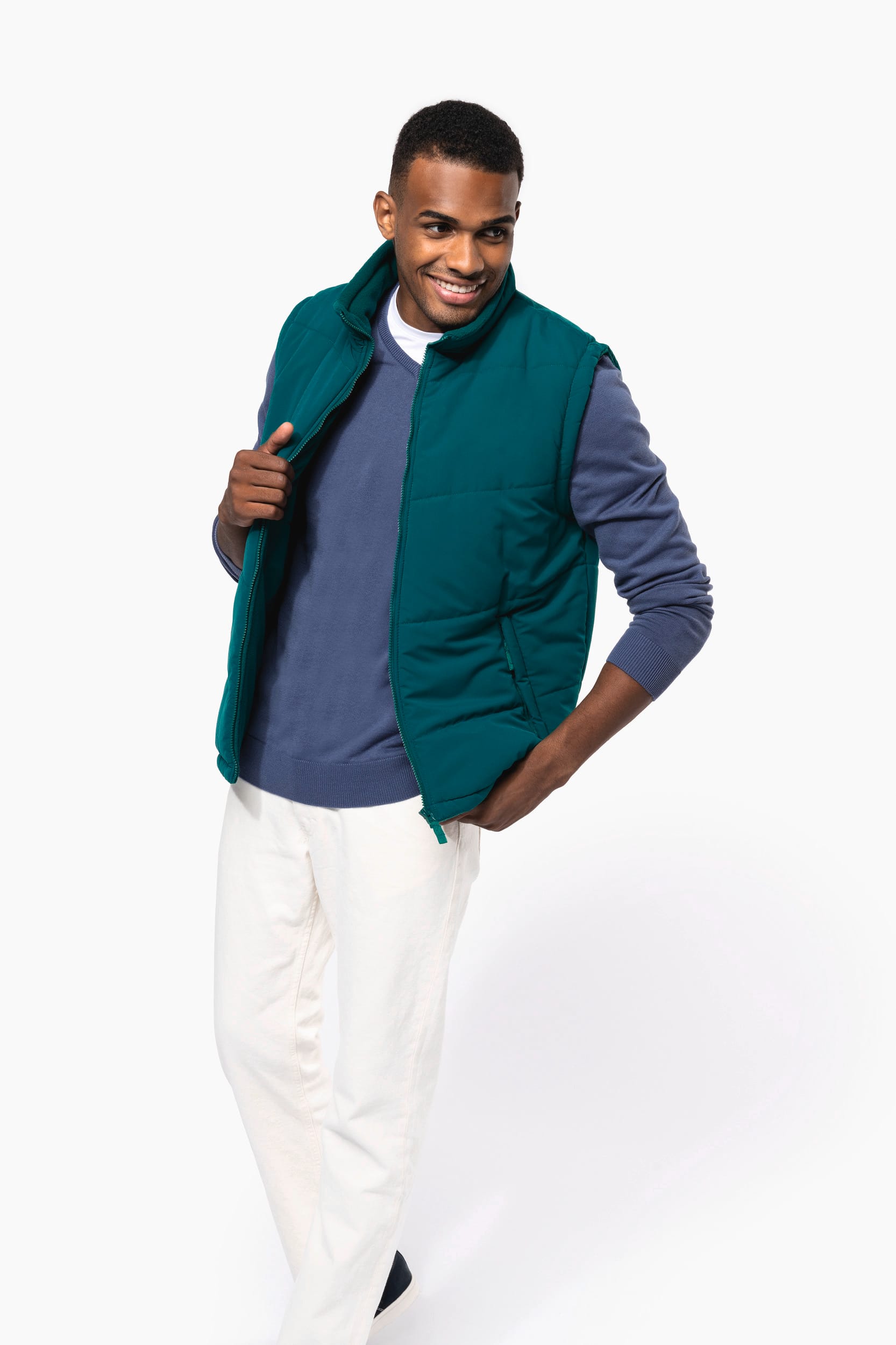 Bodywarmer doublé polaire unisexe – Image 5