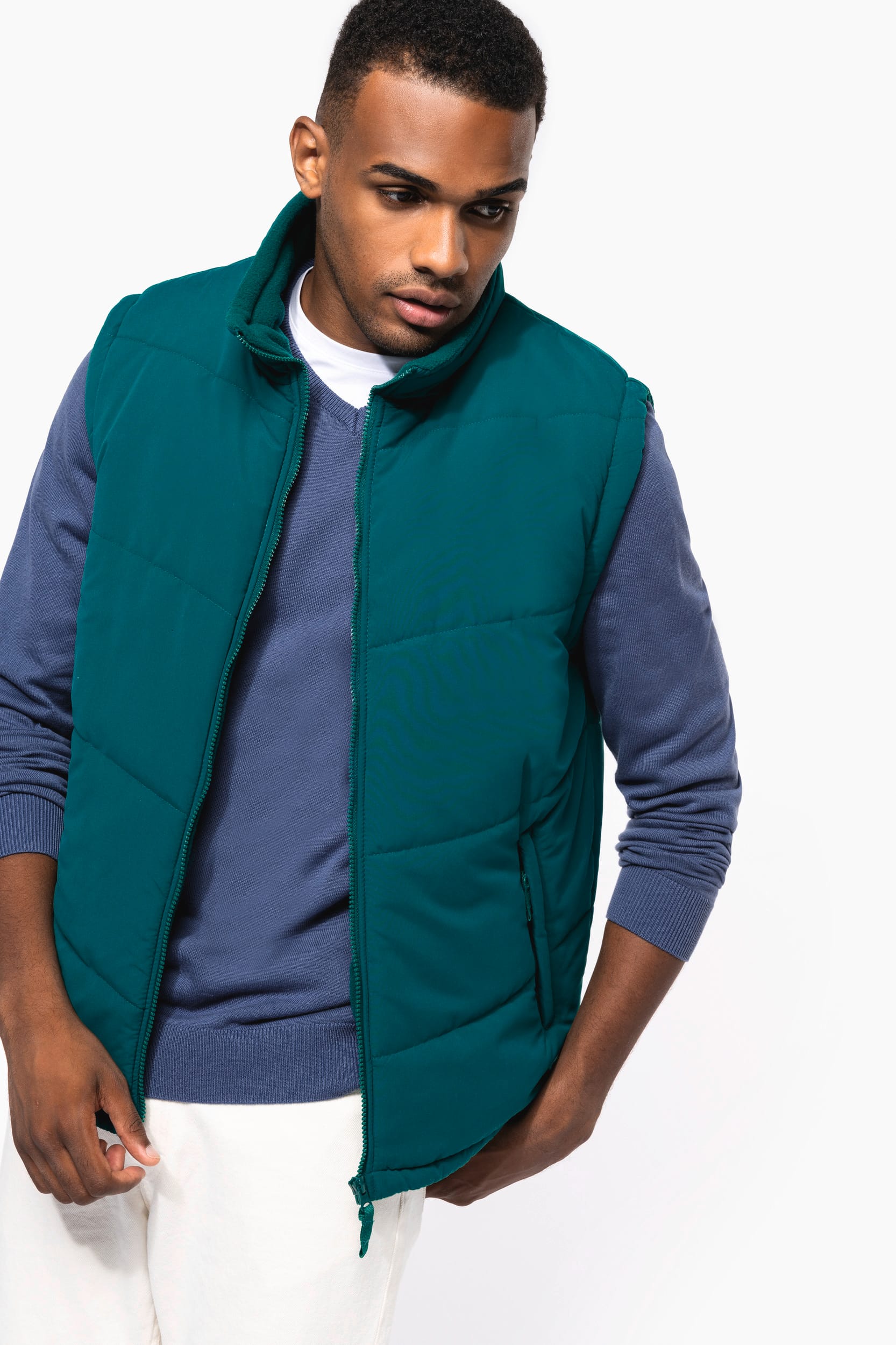 Bodywarmer doublé polaire unisexe – Image 4