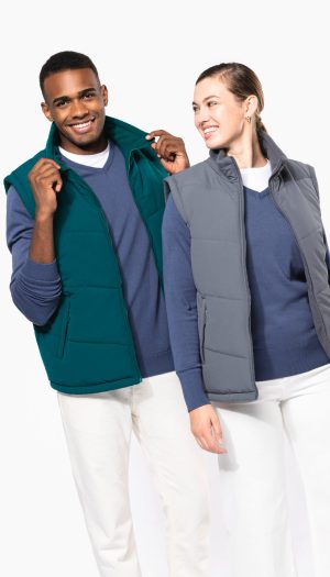 Bodywarmer doublé polaire unisexe