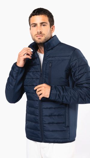Veste bi-matière homme