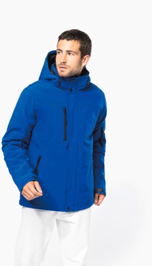 Parka softshell doublée capuche homme
