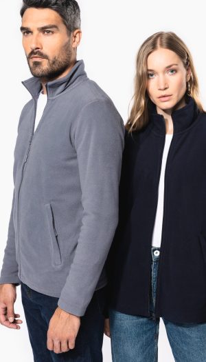 Veste micropolaire zippée unisexe
