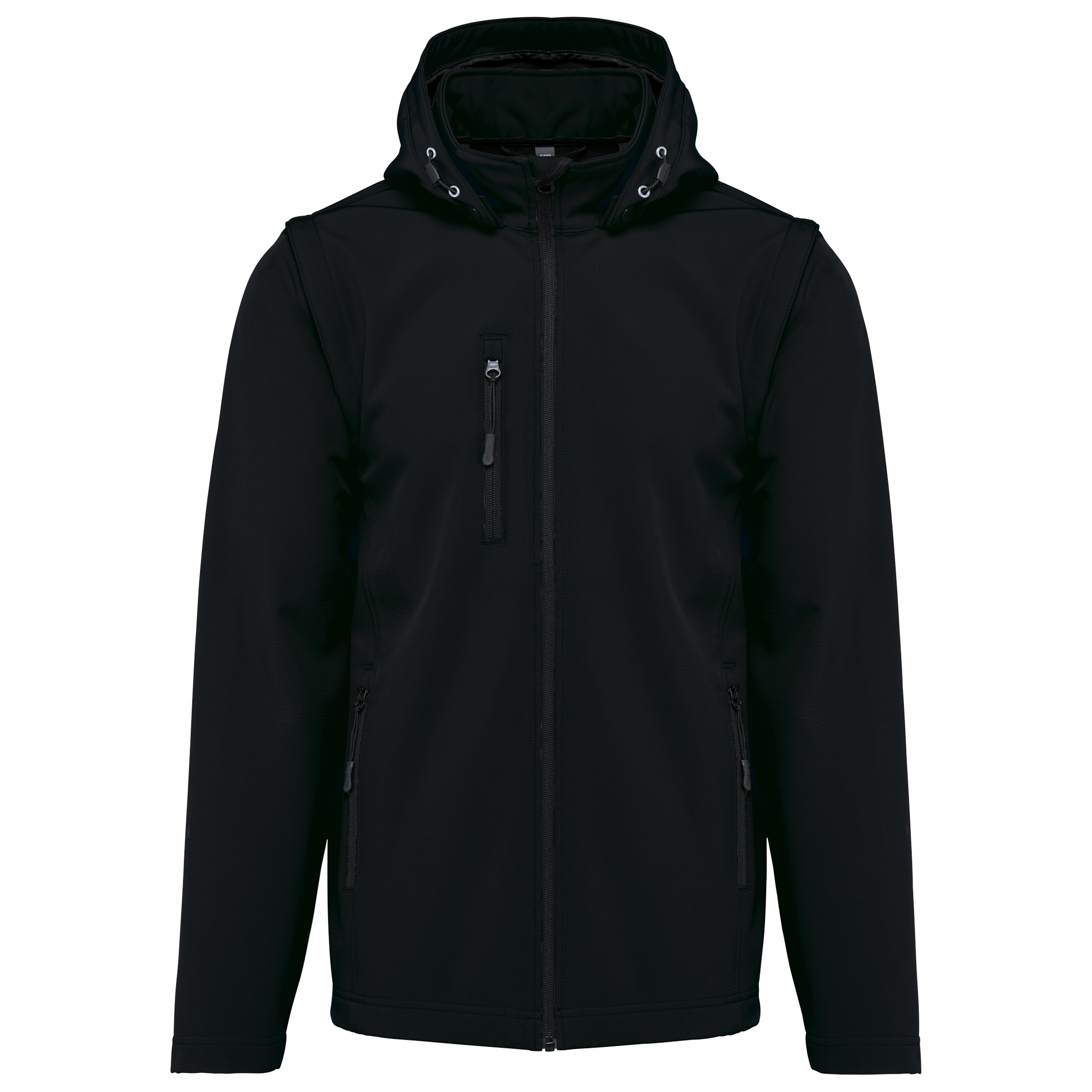 Veste Softshell 3 couches à capuche avec manches amovibles unisexe – Image 22