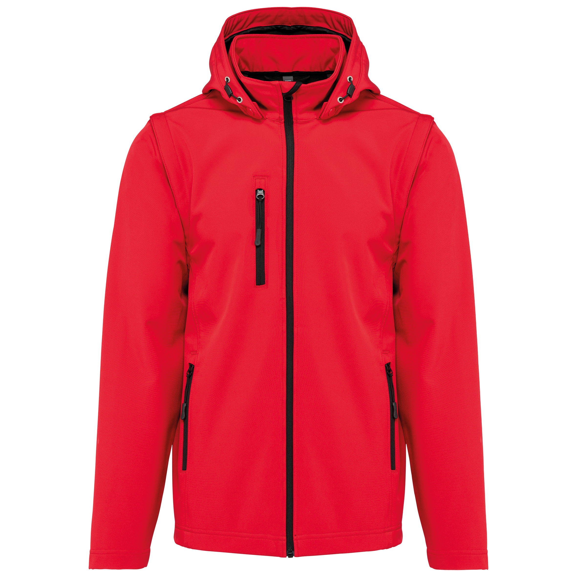 Veste Softshell 3 couches à capuche avec manches amovibles unisexe – Image 27
