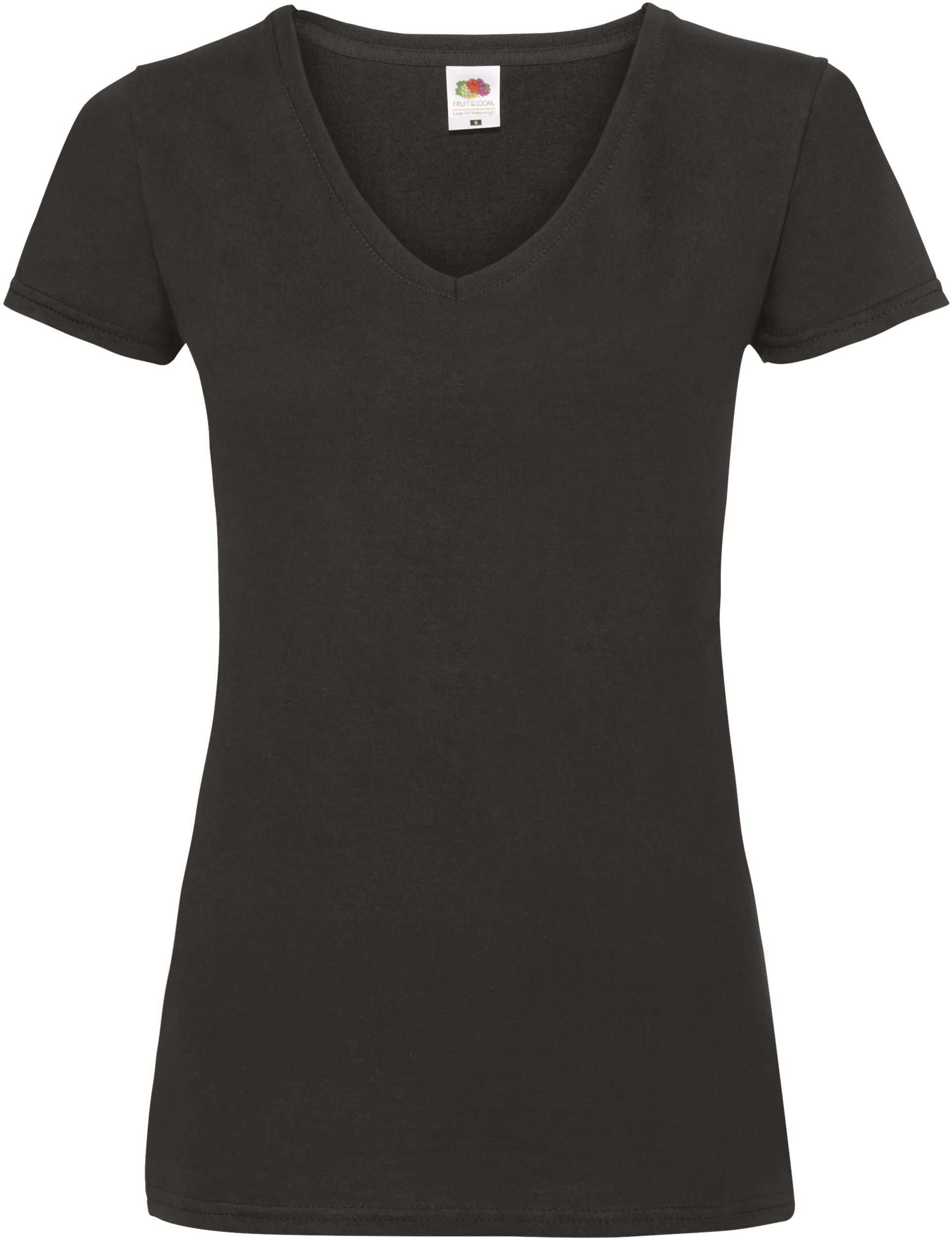 T-shirt femme col v Valueweight (61-398-0) – Image 3